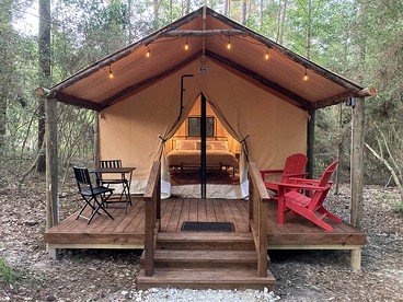 Enjoy a Glamping Experience at this Safari Tent in Livingston, Texas - Livingston, Texas - glamping.directory