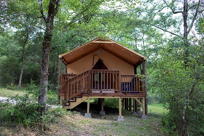 Enjoy a Glamping Experience at this Safari Tent in Livingston, Texas - Livingston, Texas - glamping.directory