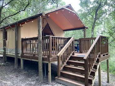 Enjoy a Glamping Experience at this Safari Tent in Livingston, Texas - Livingston, Texas - glamping.directory