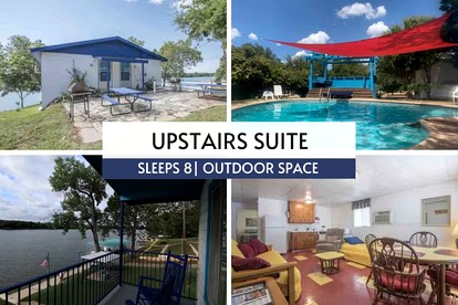 Gorgeous Upper Suite Rental with Fishing Opportunities on Lake Lyndon B. Johnson - glamping.directory