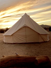 The Castle House Estate Luxury Bell Tent, Joshua Tree, CA - Joshua Tree, California - glamping.directory