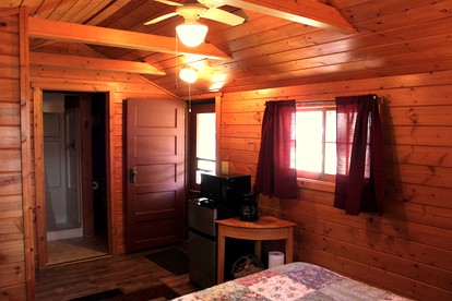 Rustic Log Cabin Rental for Six on the Shoshone River in Wyoming - Cody, Wyoming - glamping.directory