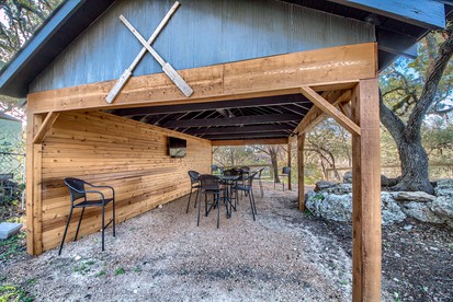 Spectacular Guadalupe Riverfront Family Cabin with Fire Pit and River Access near Canyon Lake, Texas - Canyon Lake, Texas - glamping.directory