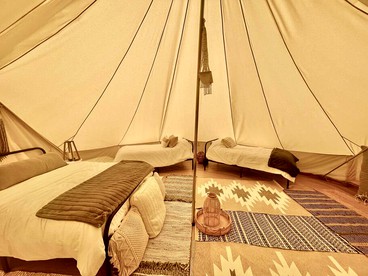 Big Top Bell Tent in Boyne Falls, MI - Boyne Falls, Michigan - glamping.directory