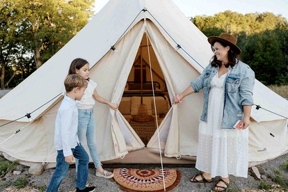 Big Top Bell Tent in Boyne Falls, MI - glamping.directory