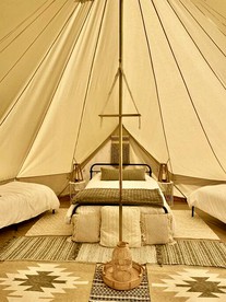 Big Top Bell Tent in Boyne Falls, MI - Boyne Falls, Michigan - glamping.directory
