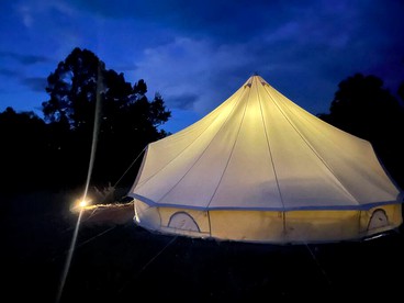 Big Top Bell Tent in Boyne Falls, MI - Boyne Falls, Michigan - glamping.directory