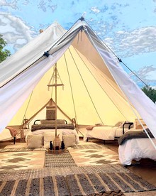 Big Top Bell Tent in Boyne Falls, MI - Boyne Falls, Michigan - glamping.directory