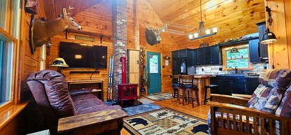Radiant Cozy Cabin Sanctuary Near Brassua Lake, Maine - Rockwood, Maine - glamping.directory