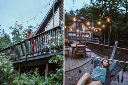 Serene Retreat at Contemporary Cabin Overlooking Peaceful Stream in Phoenicia, New York - Phoenicia, New York - glamping.directory