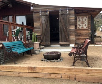 Romantic Yucca Valley Cabin with Hot Tub - Yucca Valley, California - glamping.directory