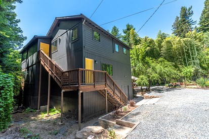 Stylish Riverfront Retreat with Private Dock & Hot Tub near Wineries in Forestville, California - glamping.directory