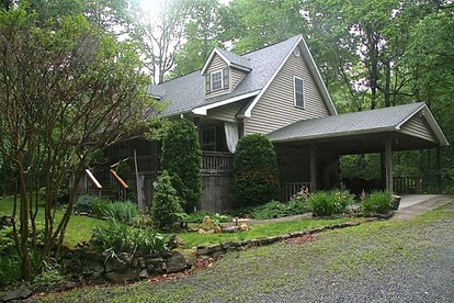 Simple Camping Cabin on Eight Private Forested Acres near Brevard, North Carolina - glamping.directory