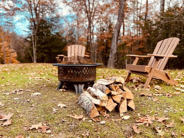 Dreamy Cabin Surrounded by Trees with Hot Tub in Fryeburg, Maine - Fryeburg, Maine - glamping.directory