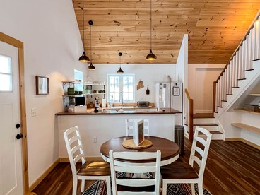 Dreamy Cabin Surrounded by Trees with Hot Tub in Fryeburg, Maine - Fryeburg, Maine - glamping.directory