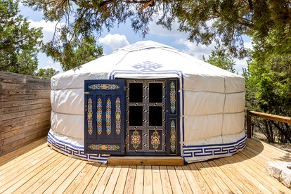 Secluded Romantic Yurt with Hot Tub in Wimberley, Texas - glamping.directory