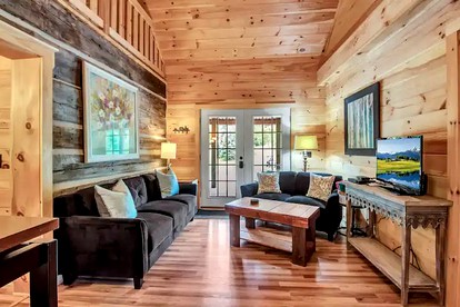 Tranquil Log Cabin Rental for a Relaxing Vacation in Upstate New York - Cherry Creek, New York - glamping.directory