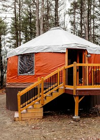Pet Friendly Keuka Yurt in Penn Yan, New York - glamping.directory