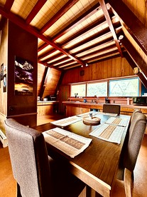 Spacious Well Furnished A-Frame with Sauna in Union Dale, Pennsylvania - Union Dale, Pennsylvania - glamping.directory