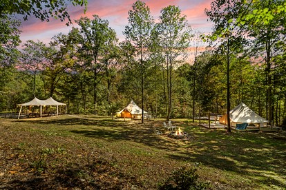 Nature-Forward Glamping Resort with Forest Paths and Meadow Hangouts in Stanton, Kentucky - Stanton, Kentucky - glamping.directory
