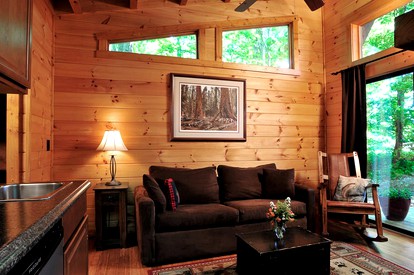 Tree House-Style Luxury Cabin in the Blue Ridge Mountains, North Carolina - Todd, North Carolina - glamping.directory