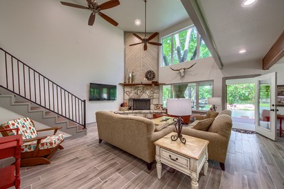 Idyllic Lakeside Retreat with Canoe, Fire Pit, and Private Boat Dock in New Braunfels, Texas - New Braunfels, Texas - glamping.directory