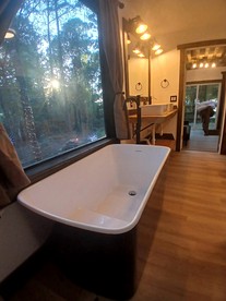 Tranquil Creekside Container with Private Waterfall Near Renaissance Festival | Magnolia, Texas - Grimes County, Texas - glamping.directory