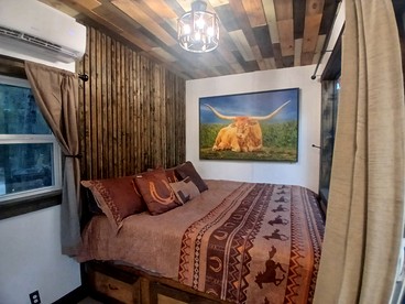 Tranquil Creekside Container with Private Waterfall Near Renaissance Festival | Magnolia, Texas - Grimes County, Texas - glamping.directory