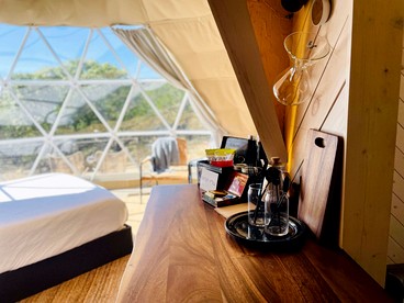 Romantic Retreat: Luxury Glamping Dome with Hot Tub in Marble Falls, TX - Marble Falls, Texas - glamping.directory