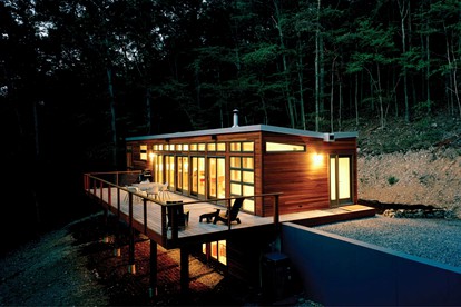 Secluded Cabin Rental with Wood-Fired Dutchtub near Lost River, West Virginia - glamping.directory
