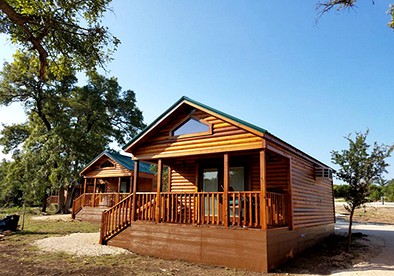 Amazing Family Vacations in Nature in this Cute Log Cabin near Austin, Texas - glamping.directory