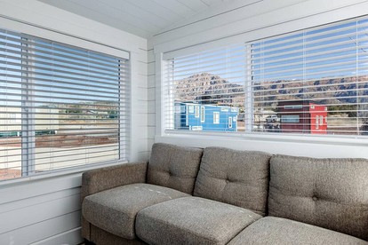 Contemporary Comfort: Modern Tiny House with Private Hot Tub in Apple Valley, Utah - Apple Valley, Utah - glamping.directory