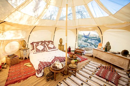 Moroccan Bell Tent for a Yoga Weekend Glamping near Los Angeles - Topanga, California - glamping.directory