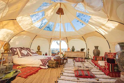 Moroccan Bell Tent for a Yoga Weekend Glamping near Los Angeles - Topanga, California - glamping.directory
