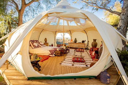 Moroccan Bell Tent for a Yoga Weekend Glamping near Los Angeles - Topanga, California - glamping.directory