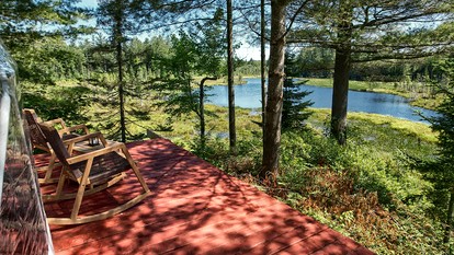 Secluded Luxury Dome with Private Pond & Kayaks near Tug Hill Vineyards, Upstate NY - Glenfield, New York - glamping.directory