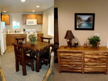 Comfortable Cabin Rental with Rustic Wooden Furnishings near the Kasilof River, Alaska - Soldotna, Alaska - glamping.directory
