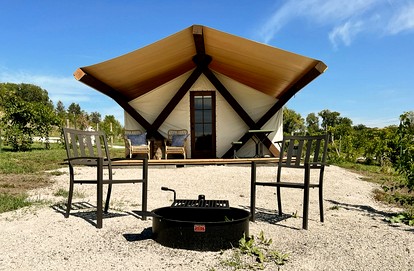 Enchanting Tented Cabin with Amazing Interior and Exterior in Tekamah, Nebraska - glamping.directory