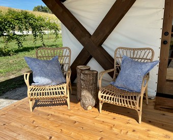 Enchanting Tented Cabin with Amazing Interior and Exterior in Tekamah, Nebraska - Tekamah, Nebraska - glamping.directory