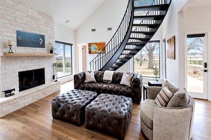 Elegant Ranch Retreat with Pool, Firepit & Theater Room in Bryan, Texas - Bryan, Texas - glamping.directory