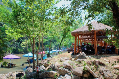 Cool Bell Tent #H and Cabana #12 near New Braunfels, Texas - Kingsbury, Texas - glamping.directory