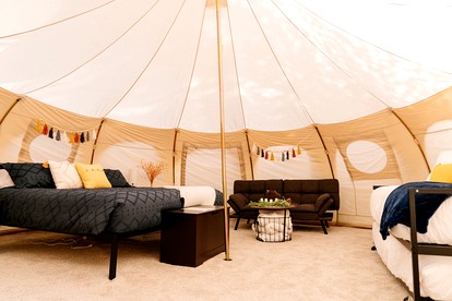 Amazing Family Bell Tent Surrounded by Nature on a Wonderful Glamping Retreat in Island Park, Idaho - Island Park, Idaho - glamping.directory
