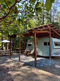 Secluded A-Frame Tiny Cabin with Waterfall View Near Shasta-Trinity National Forest, Burnt Ranch, California - Burnt Ranch, California - glamping.directory