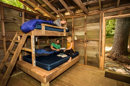 Secluded Woodland Cabin Near Waterfalls and Forest Trails in Zirconia, North Carolina - Zirconia, North Carolina - glamping.directory