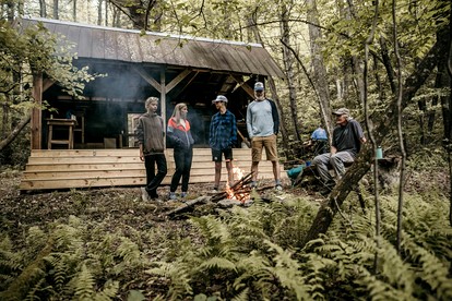Secluded Woodland Cabin Near Waterfalls and Forest Trails in Zirconia, North Carolina - Zirconia, North Carolina - glamping.directory