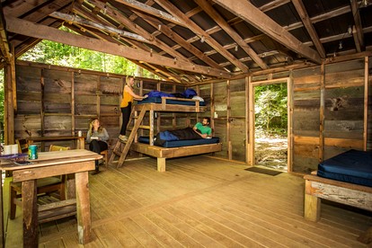 Secluded Woodland Cabin Near Waterfalls and Forest Trails in Zirconia, North Carolina - Zirconia, North Carolina - glamping.directory