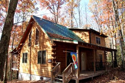 Rustic Cabin Rental in the Forest near Charleston, West Virginia - Hico, West Virginia - glamping.directory
