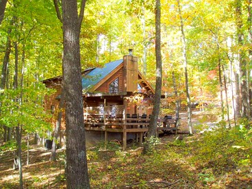 Rustic Cabin Rental in the Forest near Charleston, West Virginia - Hico, West Virginia - glamping.directory