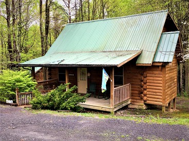Rustic Cabin Rental in the Forest near Charleston, West Virginia - Hico, West Virginia - glamping.directory