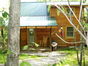 Rustic Cabin Rental in the Forest near Charleston, West Virginia - Hico, West Virginia - glamping.directory